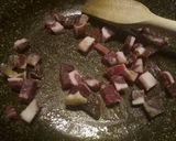 A picture of step 1 of Ricotta, spinach and pancetta pie.