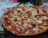 A picture of step 5 of Margherita Pizza.