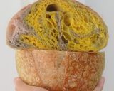 Foto langkah ke 28 dari resep Matcha Ubi Ungu Kunyit Sourdough Bread.