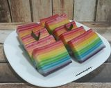 Foto langkah ke 8 dari resep Lapis Sagu (Pepe) Rainbow #pr_lapistradisional.