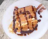 A picture of step 8 of Peanut Butter and Waffer wedge.