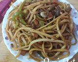 A picture of step 3 of Udon and Veg.