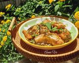 Hình bước làm 3 của món Cá hồi rim nước tương