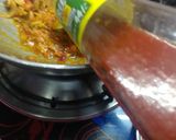 A picture of step 2 of Malai tadka with laccha paratha.