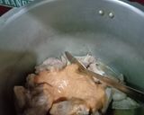 A picture of step 4 of Badami Qorma (mutton) 🍲🍲🍲.
