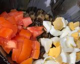 Une image de l'étape 5 de Salade d'aubergines et d'œufs.