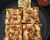 A picture of step 3 of Bread Pizza.