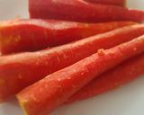 A picture of step 1 of Frozen Carrots.