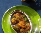 A picture of step 9 of Brinjal potato stuffed sabji.