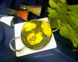 পালক আন্ডা পোচ কারি (palak anda poach curry recipe in bengali) রেসিপির ধাপ 7 ছবি