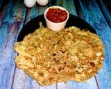 முட்டை சப்பாத்தி மற்றும் தக்காளி தொக்கு (Muttai chappathi and thakkali thokku recipe in tamil) ரெசிபி ஸ்டேப் 7 புகைப்படம்