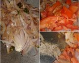 A picture of step 1 of Sauted Kala Chana.