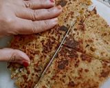 A picture of step 4 of Veggies Parathas.