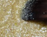 A picture of step 2 of Aloevera Fudge with Saffron spiral.
