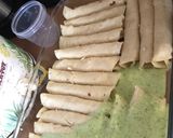 A picture of step 3 of Enchiladas Suizas.