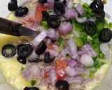 A picture of step 5 of CHEESEY BREAD HOLE OMELET ✨.