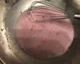 A picture of step 3 of Eggless Vanilla Plum Jam Cup cake.