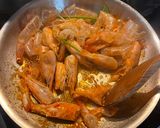 A picture of step 3 of Spaghetti con Bisque di Gamberi.