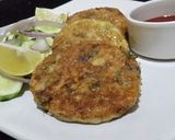 A picture of step 2 of Potato chicken kabab.