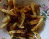 A picture of step 6 of Masala fries #indiandishcontest.