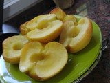 Manzanas al microondas