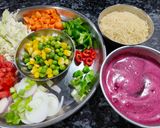 A picture of step 2 of Pink Vermicelli Upma.