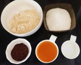 A picture of step 1 of Coffee mysore pak.