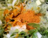 A picture of step 2 of Healthy Zucchini fritters.