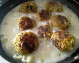 Foto del paso 6 de la receta: Pasta🍝 de conchitas con albóndigas de arvejas😋😊🤔