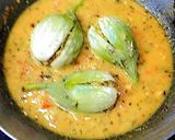 A picture of step 3 of Rajasthani Stuffed Eggplant.