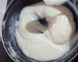 A picture of step 3 of Rice phirni cake.