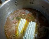 A picture of step 3 of Flavoured boiled maize.