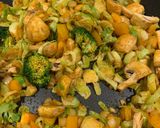A picture of step 3 of Creamy leftover veggie curry.