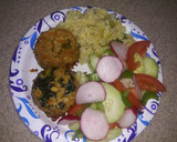 Foto del paso 6 de la receta: Cupcake de pollo con vegetales