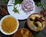A picture of step 12 of Dahi vada aloo dum.