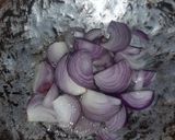 A picture of step 6 of Cluster beans bhaji.