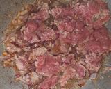 A picture of step 5 of Mutton mince mecroni.