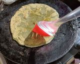 A picture of step 3 of Saag wali bajre ki roti.