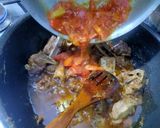 A picture of step 2 of Mutton karahi.
