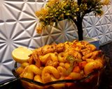 A picture of step 4 of Chicken Macroni.