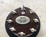 Meggyes-mákos-marcipános mousse torta 🍒 recept fázis 8 fotója
