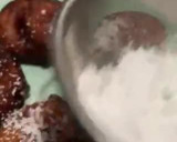 Foto del paso 5 de la receta: Buñuelos de calabaza rellenos de turrón de almendra