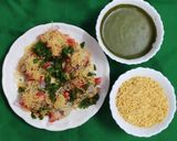 A picture of step 6 of Sev Puri.