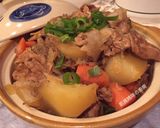 A picture of step 13 of Nikujaga (Japanese Potato and Pork Stew).