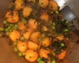 A picture of step 7 of Methi Matar Aloo.