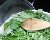 A picture of step 2 of Ewedu Soup(Jute leaves soup).