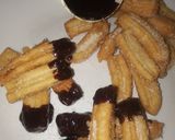 A picture of step 6 of Churros 😍😋.