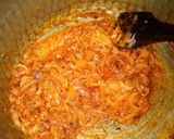 A picture of step 4 of Saim, matar & Aloo ka salan.