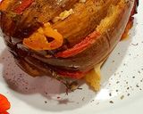 Une image de l'étape 4 de Aubergine farcie en Éventail.