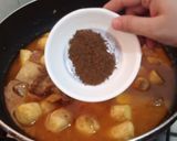 A picture of step 5 of Arvi Gosht.